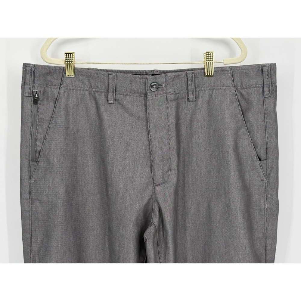 Eddie Bauer Flex Wrinkle Resistant Sport Chino Mens 40x36 Gray Office Travel - Picture 2 of 12
